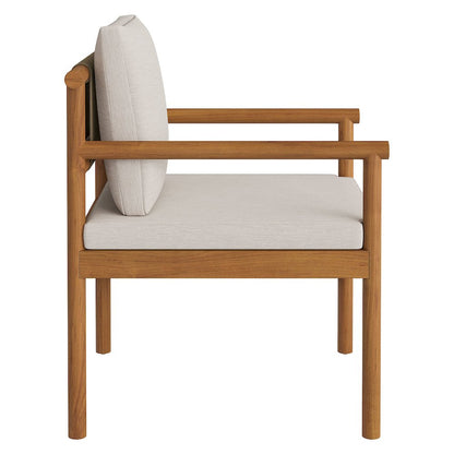 Eleni 7 Piece Outdoor Patio Teak Wood Dining Set