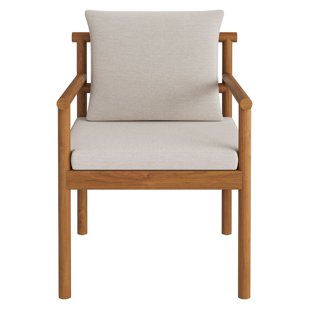 Eleni 7 Piece Outdoor Patio Teak Wood Dining Set