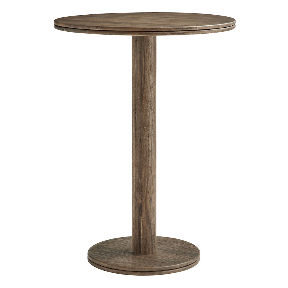 Neo 3-Piece Round Indoor - Outdoor Patio Patio Wood Bar Table And Stool Set
