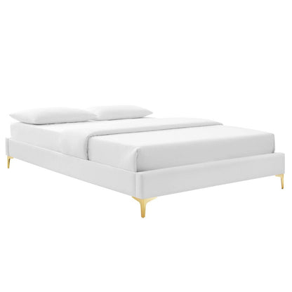 Gwyneth Tufted Performance Velvet Twin Platform Bed