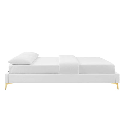 Gwyneth Tufted Performance Velvet Twin Platform Bed