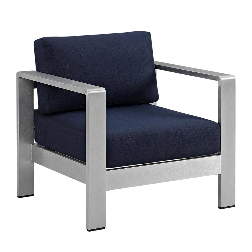 Outdoor Patio Aluminum Furniture Set - Comfortable Seat Cushions, Modern Design