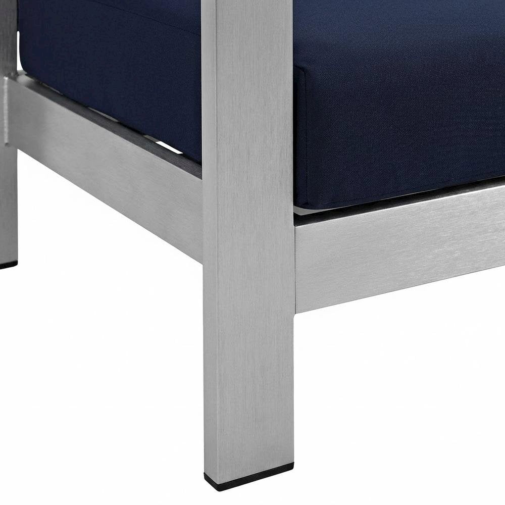 Outdoor Patio Aluminum Furniture Set - Comfortable Seat Cushions, Modern Design