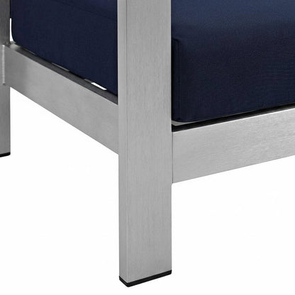 Outdoor Patio Aluminum Furniture Set - Comfortable Seat Cushions, Modern Design