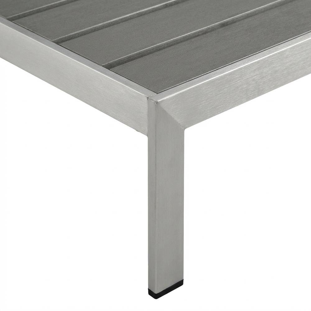 Aluminum Outdoor Lounge Chair With Adjustable Backrest And Cushioned Seat