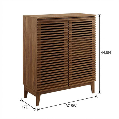 Modern Black Bar Cabinet With Storage Shelf And Durable Finish