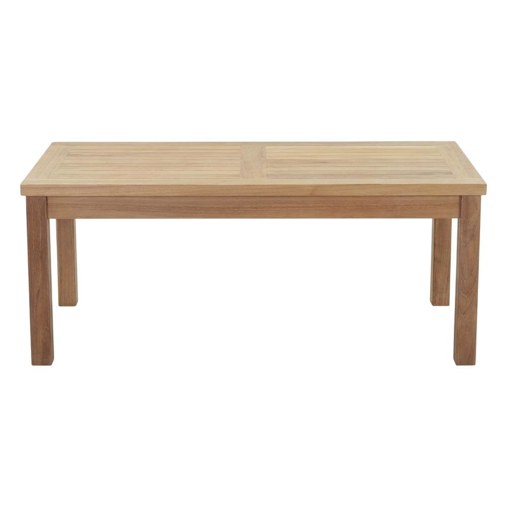 Teak Outdoor Coffee Table With Rectangular Design And Durable Finish