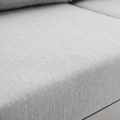 Aluminum Outdoor Loveseat With Sunbrella Fabric Cushions For Patio Relaxation