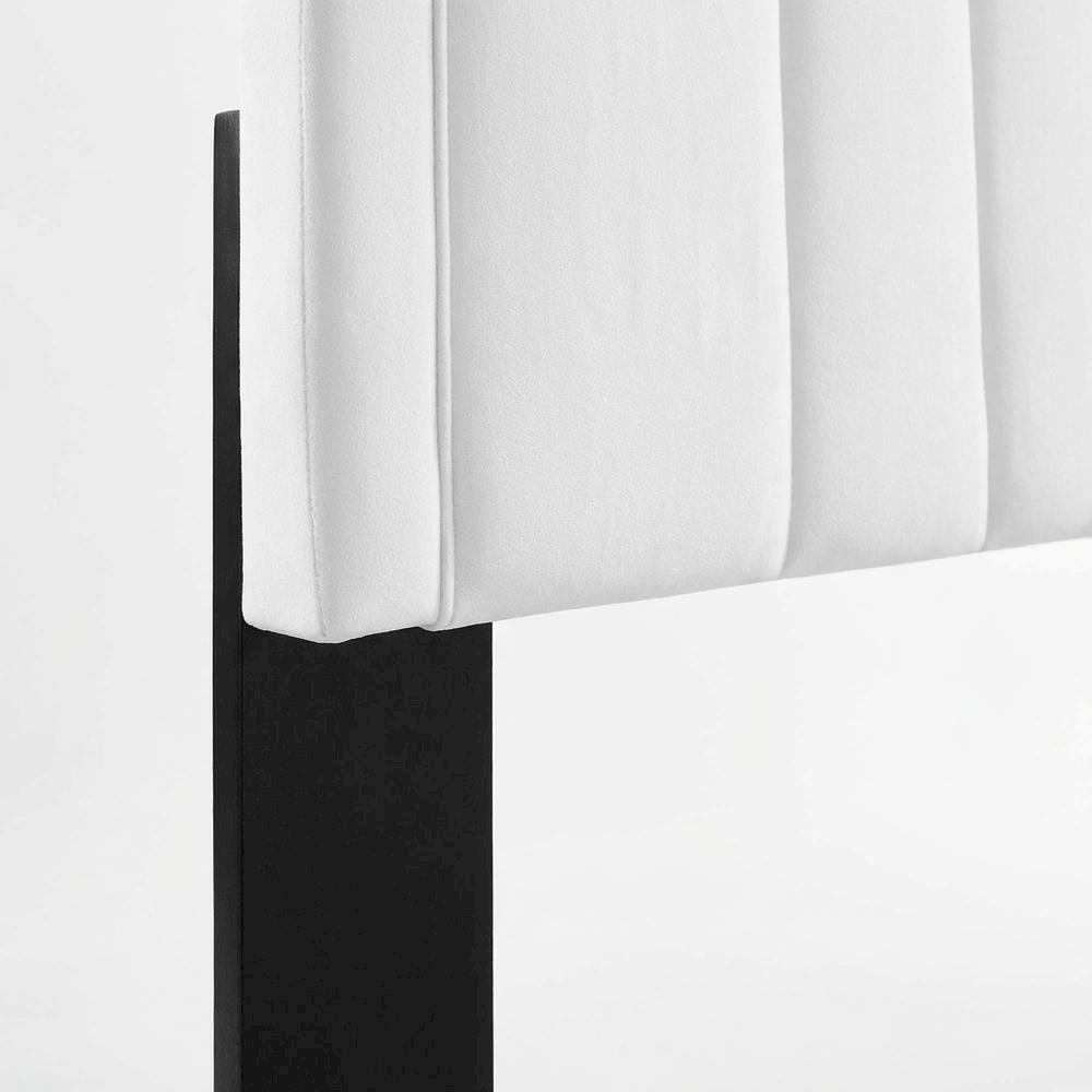 Channel Tufted Performance Velvet King/California King Headboard, Plush Padding