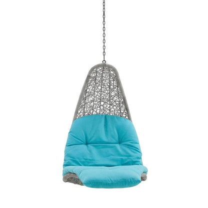 Outdoor Lounge Chair In Neutral Finish With Comfortable Cushion