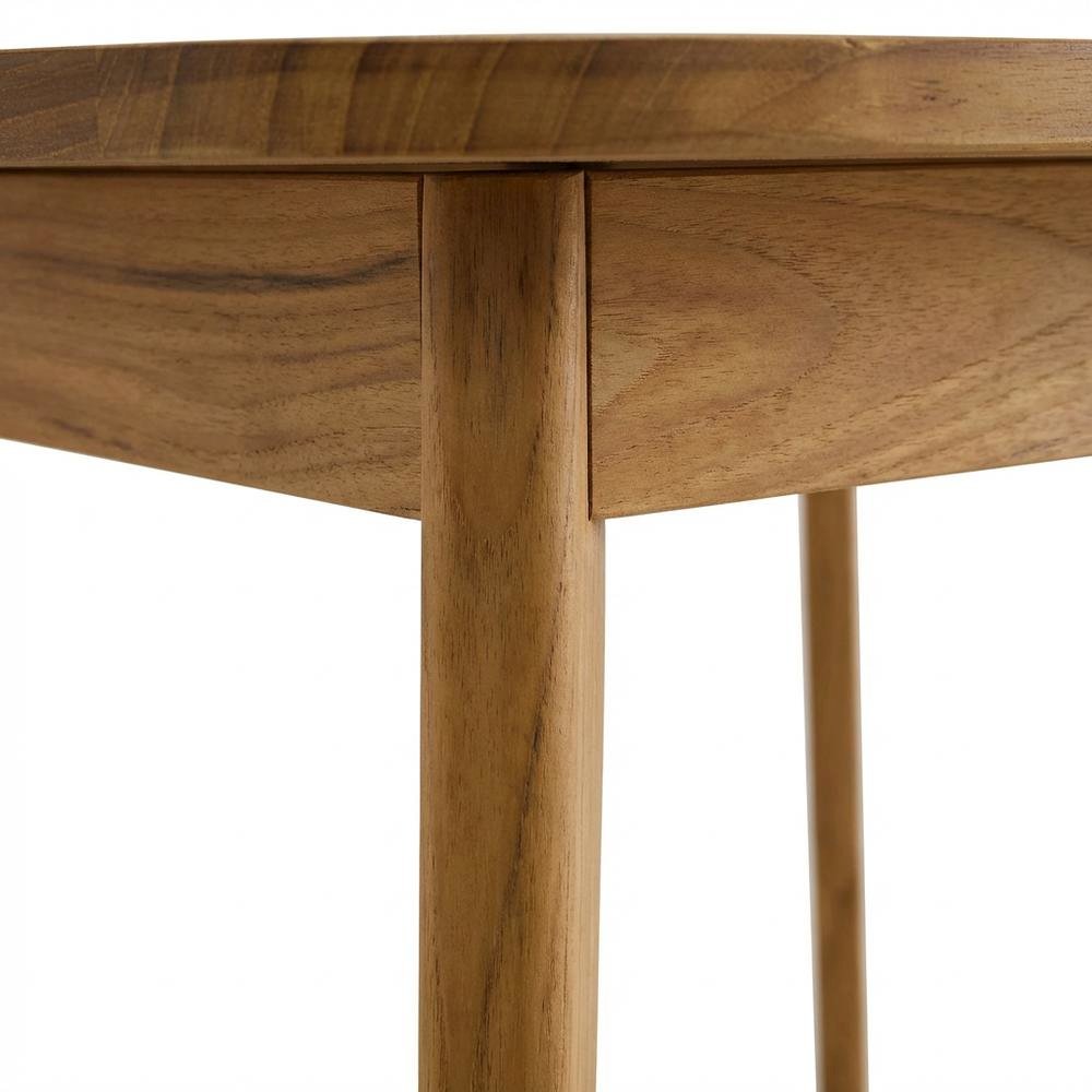 Square Outdoor Dining Table In Teak Wood, Spacious, Weather-Resistant Design