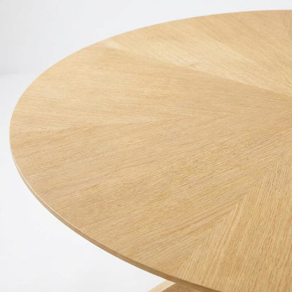 Oak Oval Wood Dining Table, Modern Style, Seats 6, Wood Dining