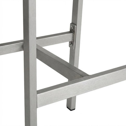 Aluminum Outdoor Bar Stool With Backrest And Lightweight Design