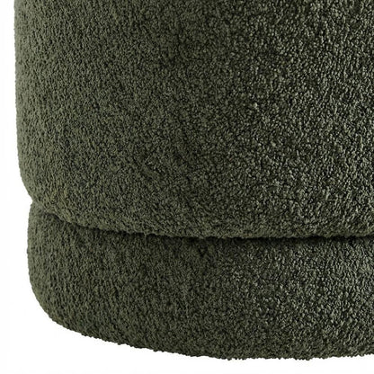 Outdoor Upholstered Ottoman Bench In Neutral Fabric For Patio Use