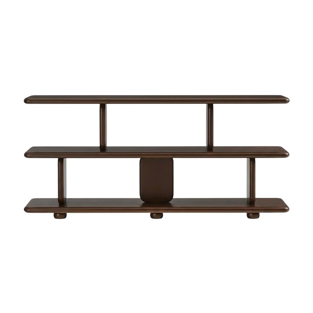Wooden 2-Tier Bookshelf with Stable Structure for Home and Office Storage