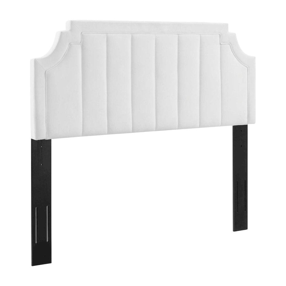 Channel Tufted Performance Velvet King/California King Headboard, Plush Padding
