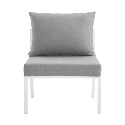Aluminum Patio Lounge Chair With Cushioned Backrest And Sturdy Frame
