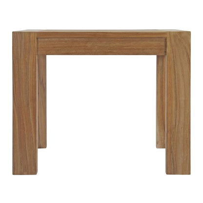 Wood Outdoor Patio Side Table with Durable Design for Garden and Deck