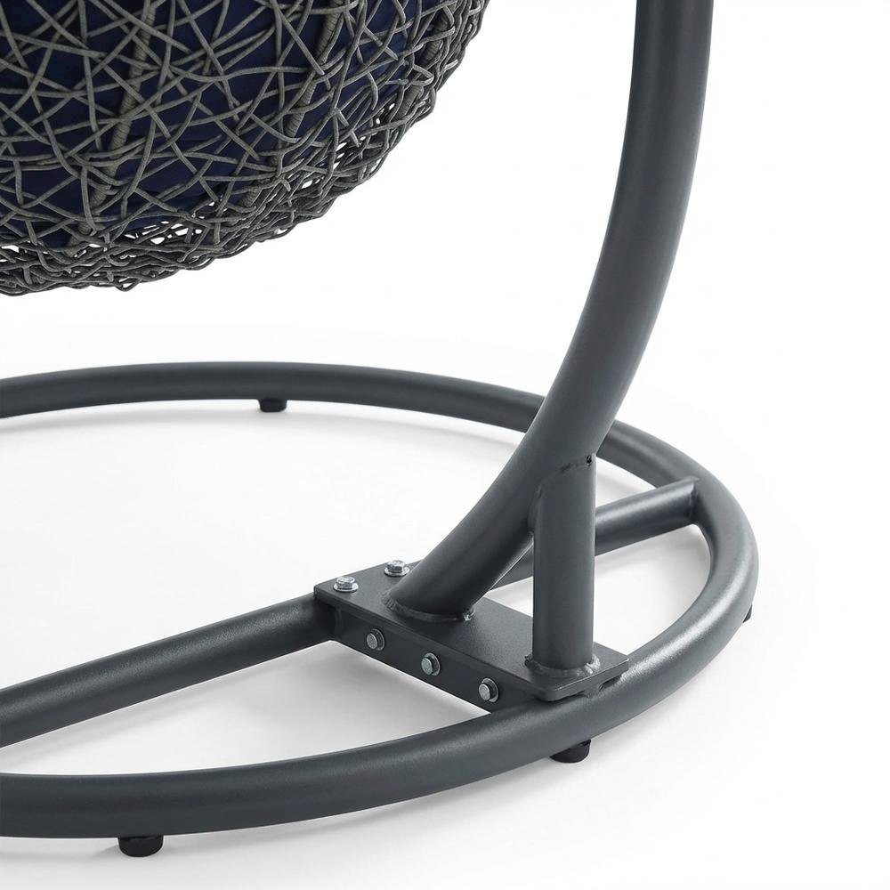 Outdoor Patio Chair With Stand In Elegant Design For Relaxing Outdoor Space