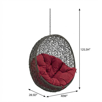 Outdoor Patio Chair With Comfortable Cushion And Modern Design