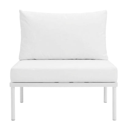 Outdoor Patio Aluminum Lounge Chair With Armless Design For Garden, Terrasse Use
