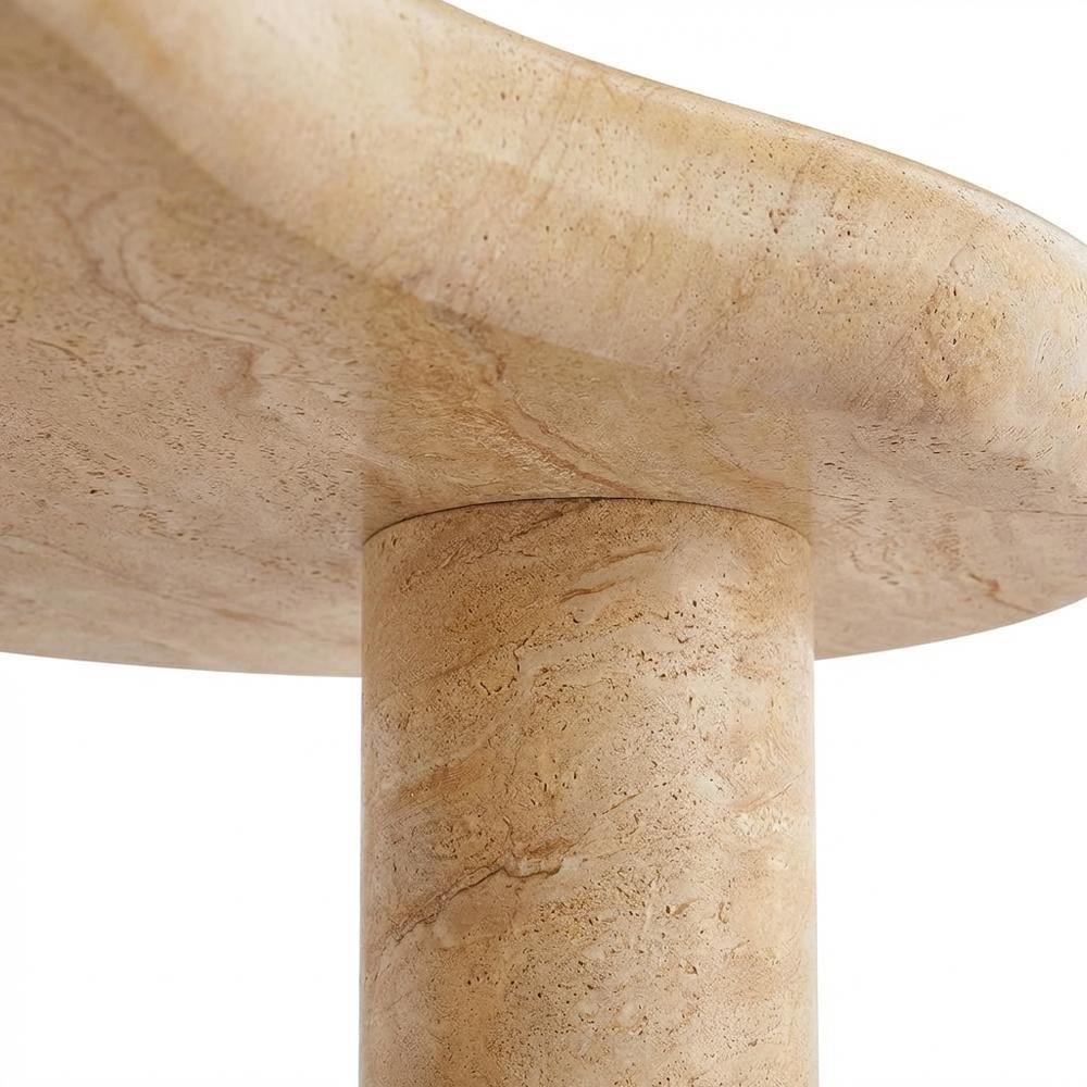 Textured Faux Indoor-Outdoor Coffee Table With Durable Finish