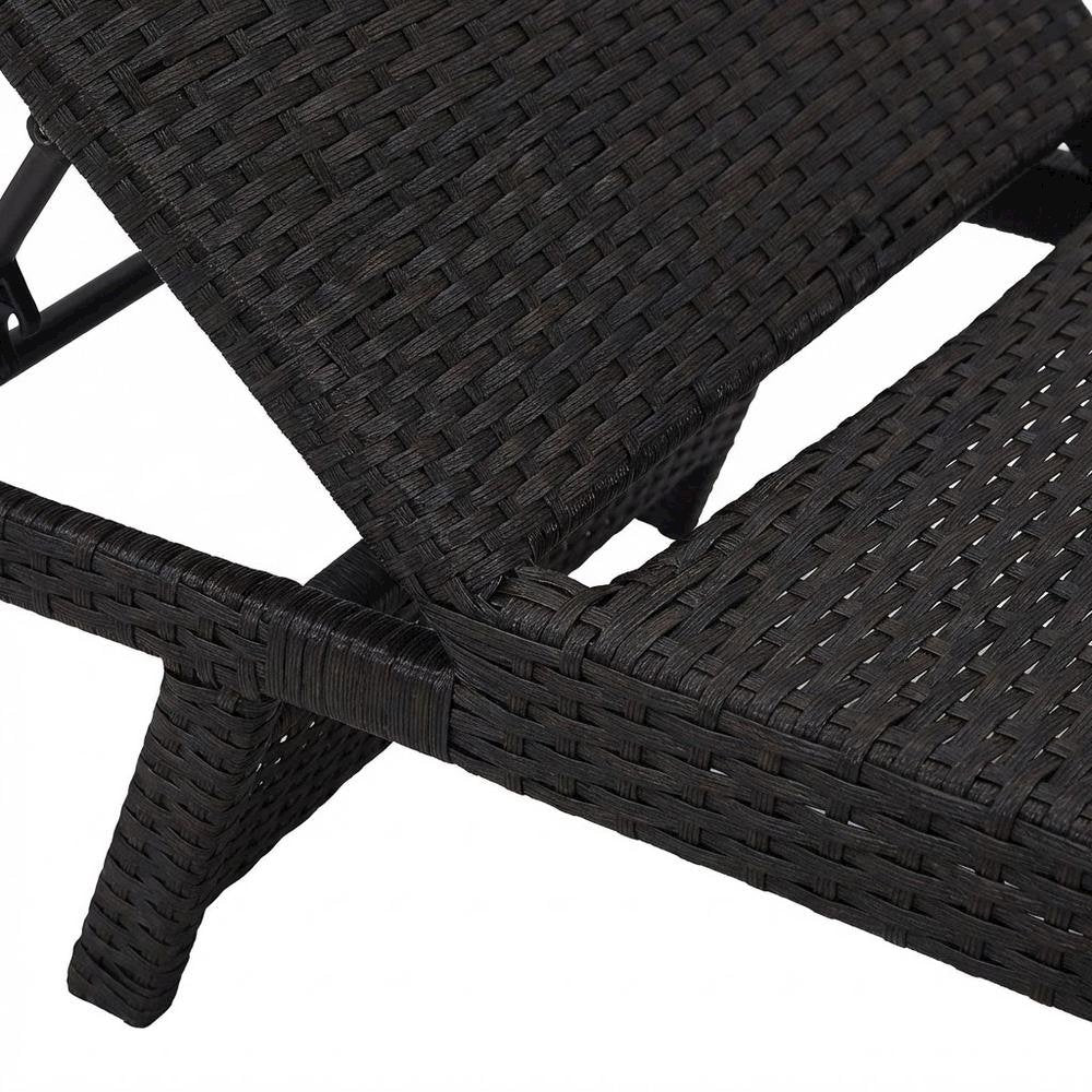 Outdoor Patio Chaise With Cushioned Seat For Comfortable Lounge