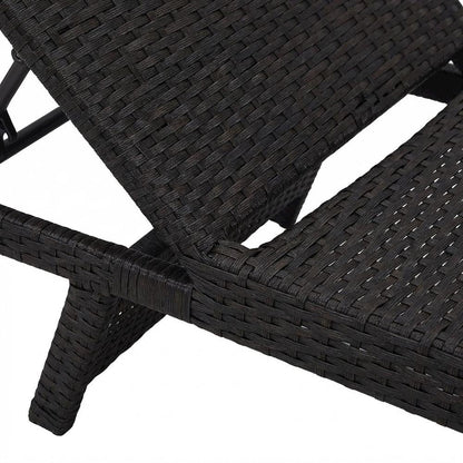 Outdoor Patio Chaise With Cushioned Seat For Comfortable Lounge