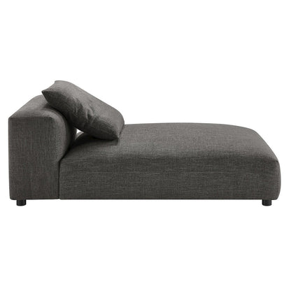 Solace 4-Piece Modular Upholstered Fabric Sectional Sofa With Ottoman