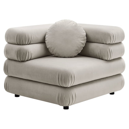 Jubilee 5-Piece Modular Performance Velvet Sectional Sofa