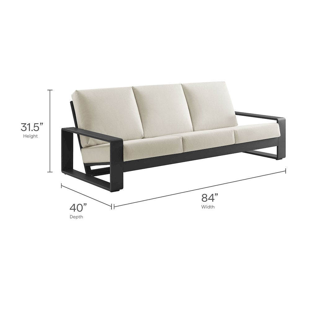 Lirienne 2-Piece Outdoor Patio Aluminum Furniture Set