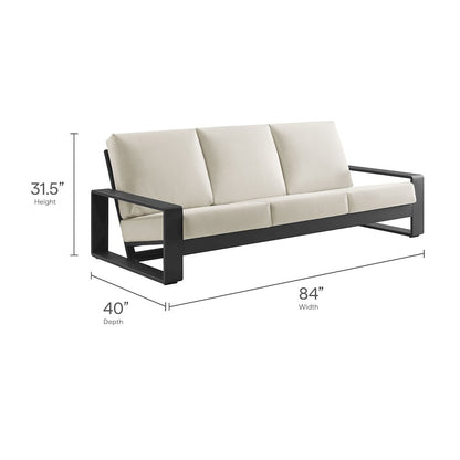 Lirienne 2-Piece Outdoor Patio Aluminum Furniture Set