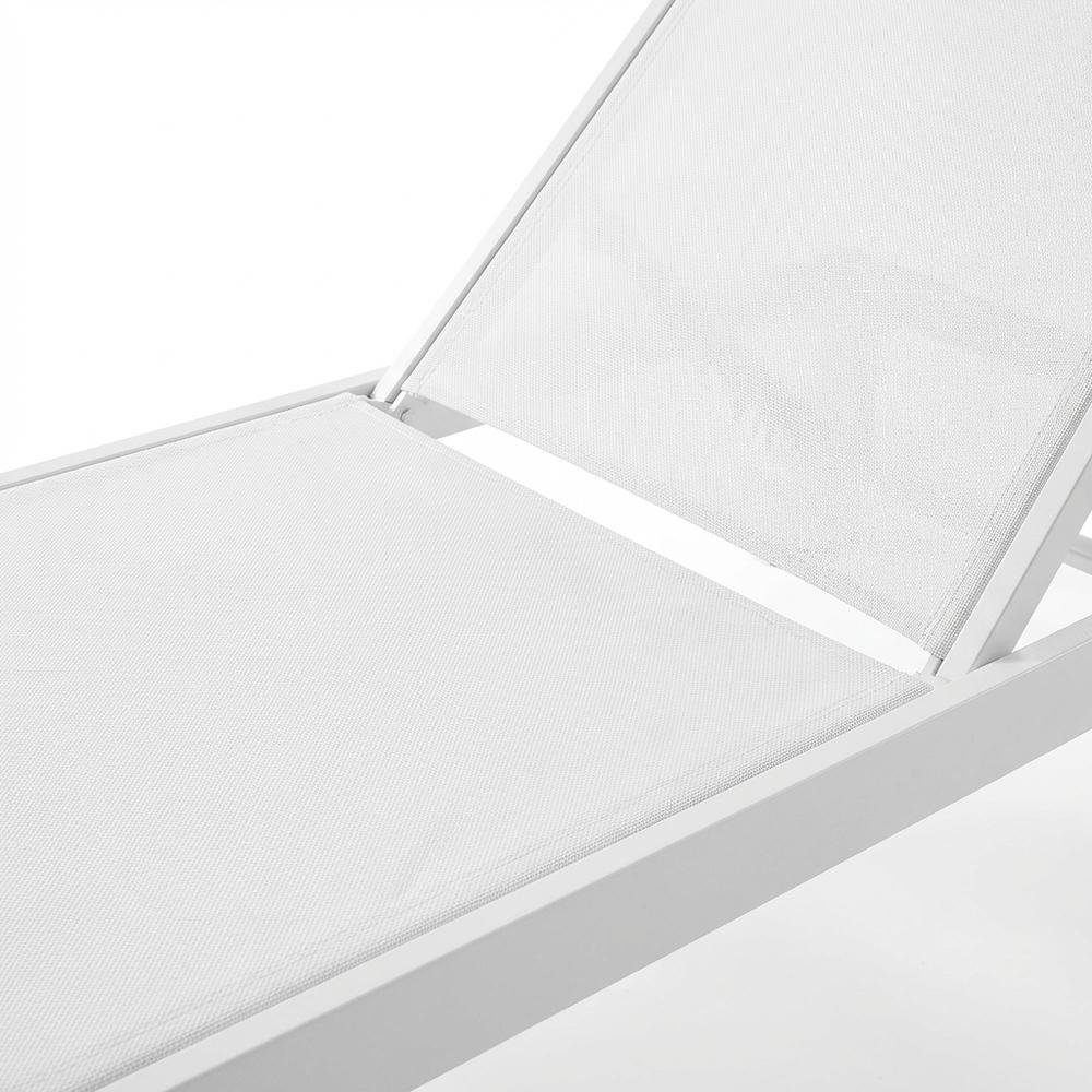 Set Of 4 Aluminum Outdoor Lounge Chairs With Weather-Resistant Design
