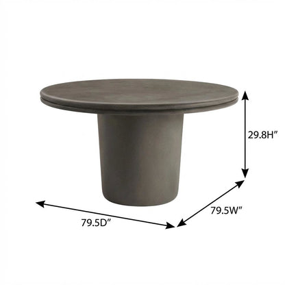 Outdoor patio dining set with concrete table, 5-piece collection for outdoor use