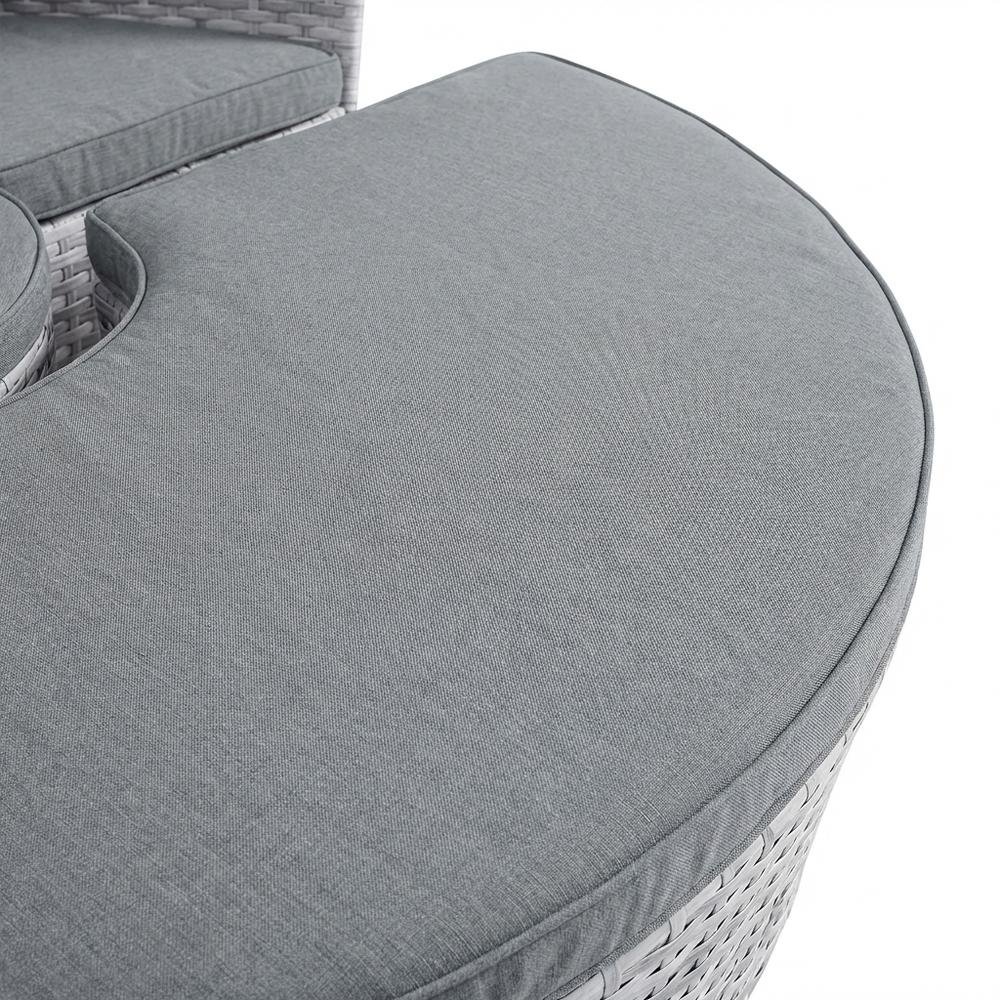 Outdoor Patio Daybed with Cushioned Top and Durable Frame