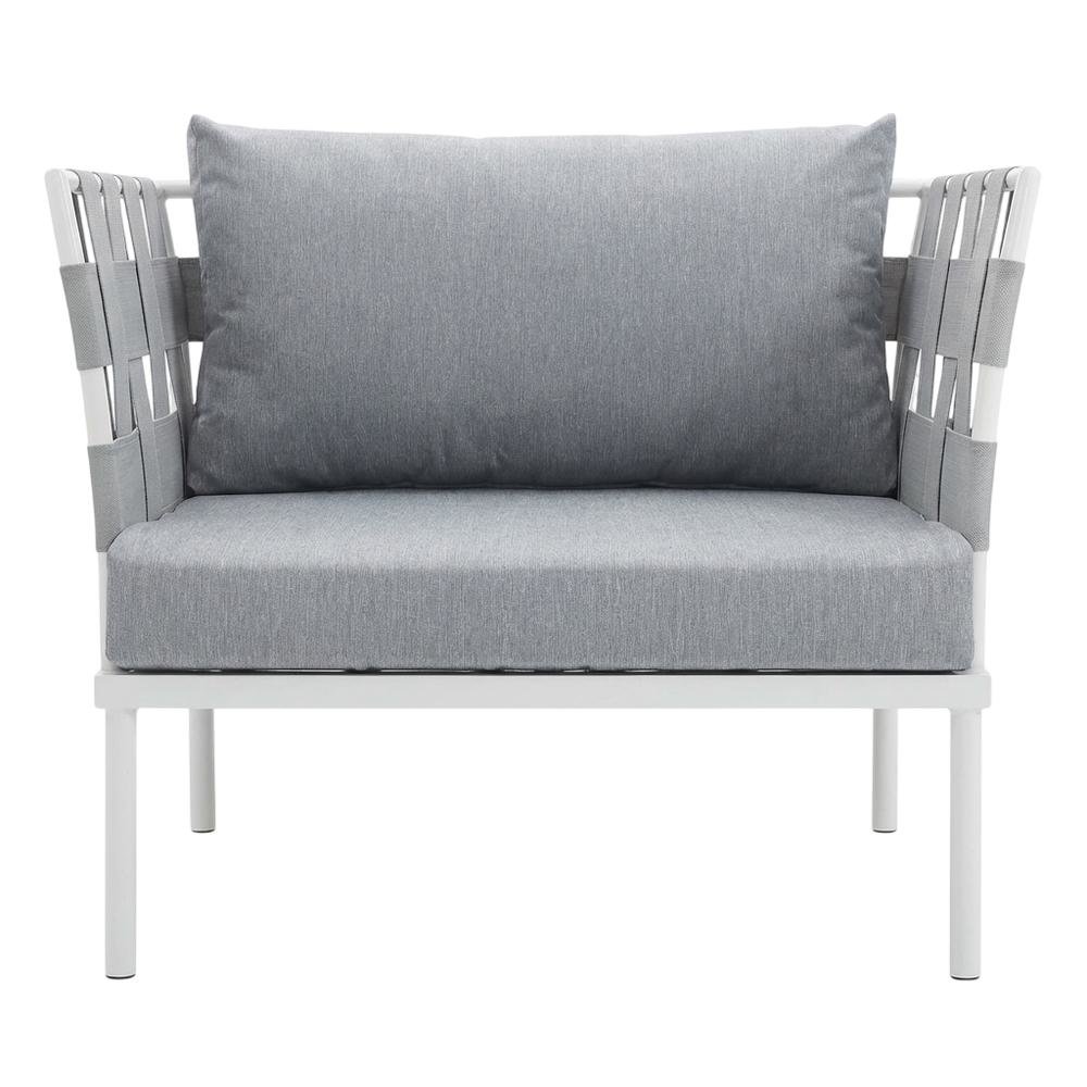 Aluminum Outdoor Lounge Chair With Cushioned Seat For Patio Relaxation