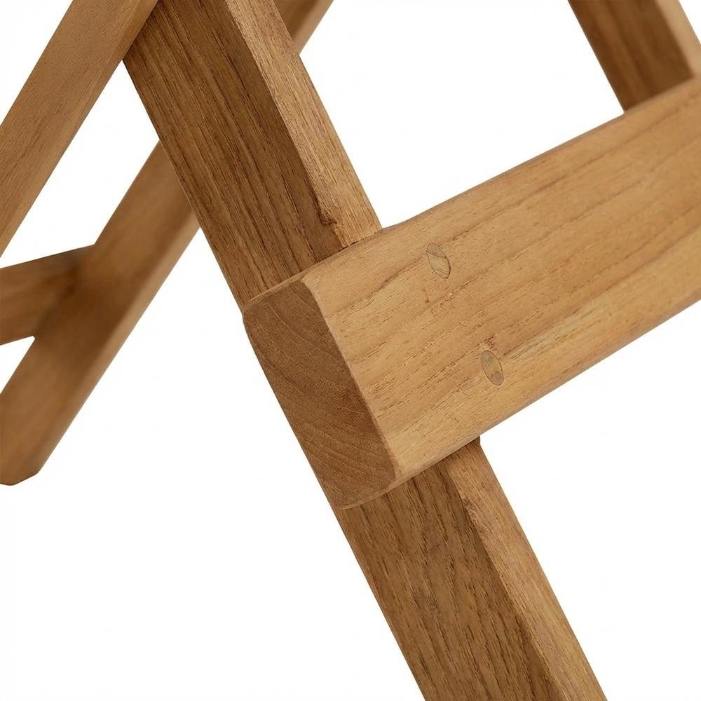 Teak Wood Outdoor Side Table With Modern Design For Patio Or Garden Use
