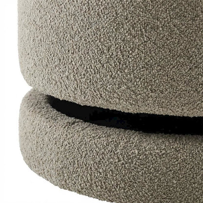 Outdoor Upholstered Ottoman Bench With Plush Cushion For Lounge Areas