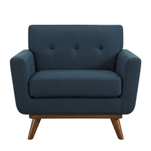 Polyester Armchair and Ottoman Set with Comfortable Cushioned Seating