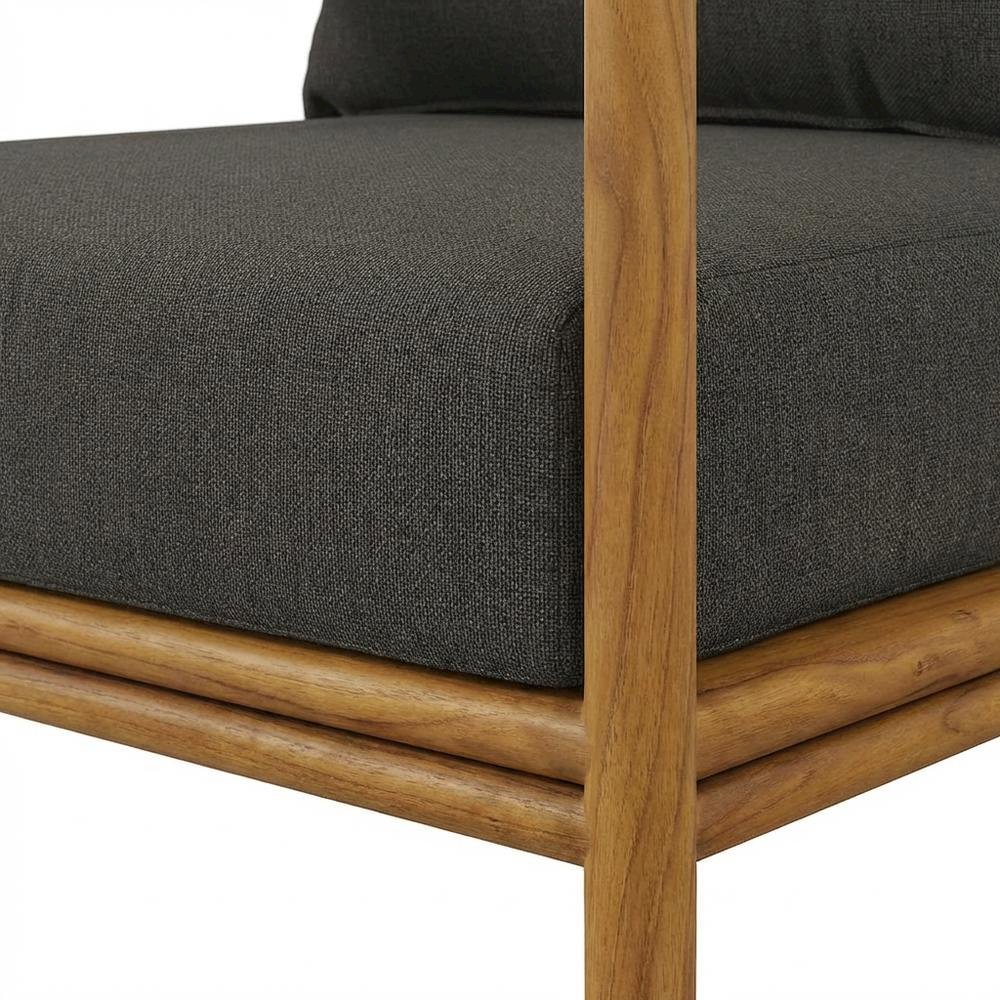 Outdoor Patio Armchair Set Of 2 In Teak Wood For Cozy Outdoor Living