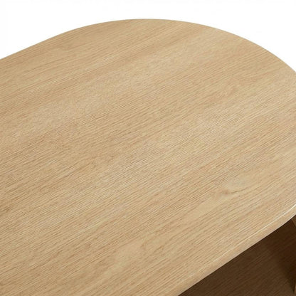 Rectangular Coffee Table with Wooden Base and Modern Design