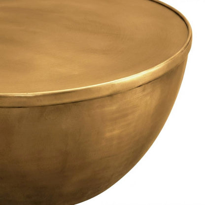 Premium Metal Coffee Table in Brass Finish with Modern Design