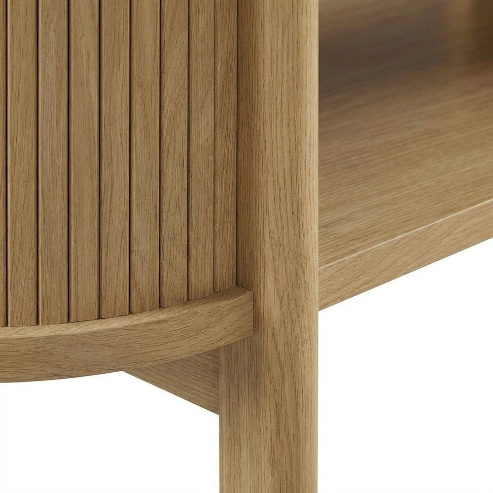 Rectangular Coffee Table with Wooden Base and Modern Design