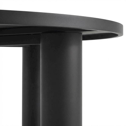 Aluminum Outdoor Dining Table with Round Top and Durable Frame