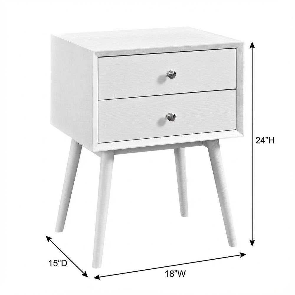 Nightstand with Modern Design and Sturdy Construction for Bedroom Use