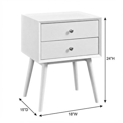 Nightstand with Modern Design and Sturdy Construction for Bedroom Use