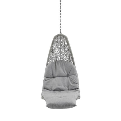 Outdoor Lounge Chair In Neutral Tone With Weather-Resistant Construction