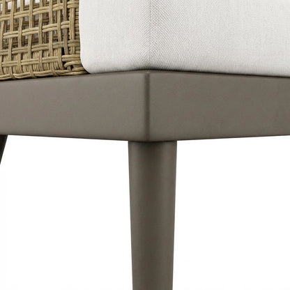 Outdoor Patio Armchair With Cushioned Seat And Comfortable Backrest