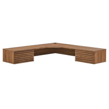 L-Shaped Wall Mount Corner Office Desk In Modern Style For Workspace Efficiency