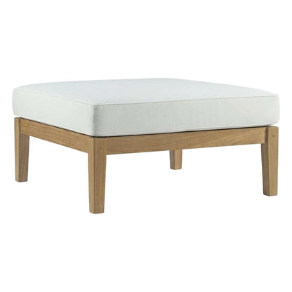 Teak Outdoor Ottoman with Stylish Design and Durable Construction